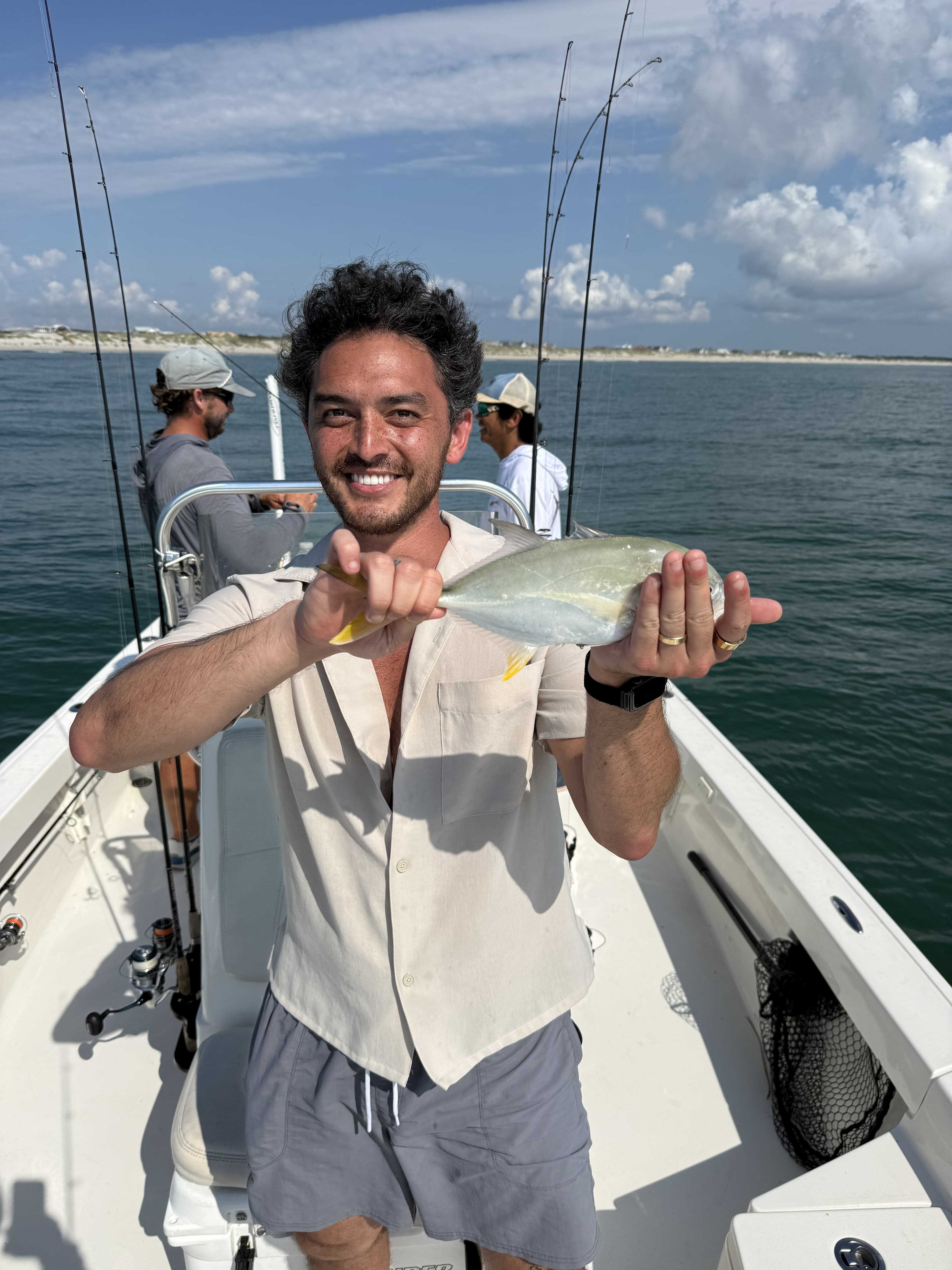 Andrew holding his monster catch